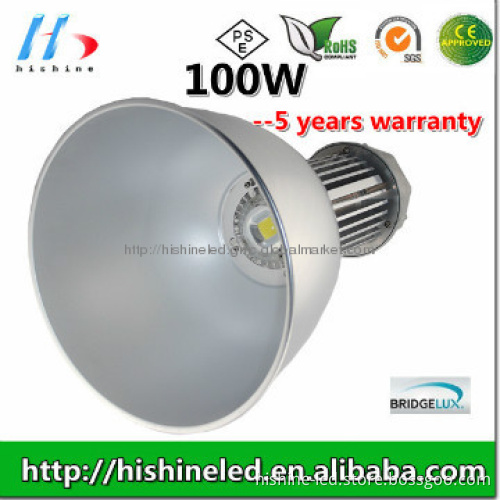 UL listed Bridgfelux chip 100W LED high bay light
